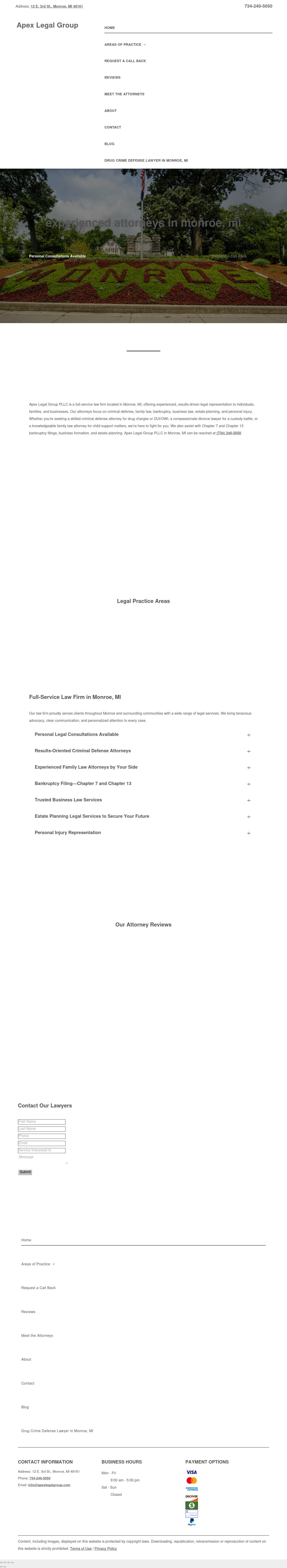 Apex Legal Group, PLLC - Monroe MI Lawyers