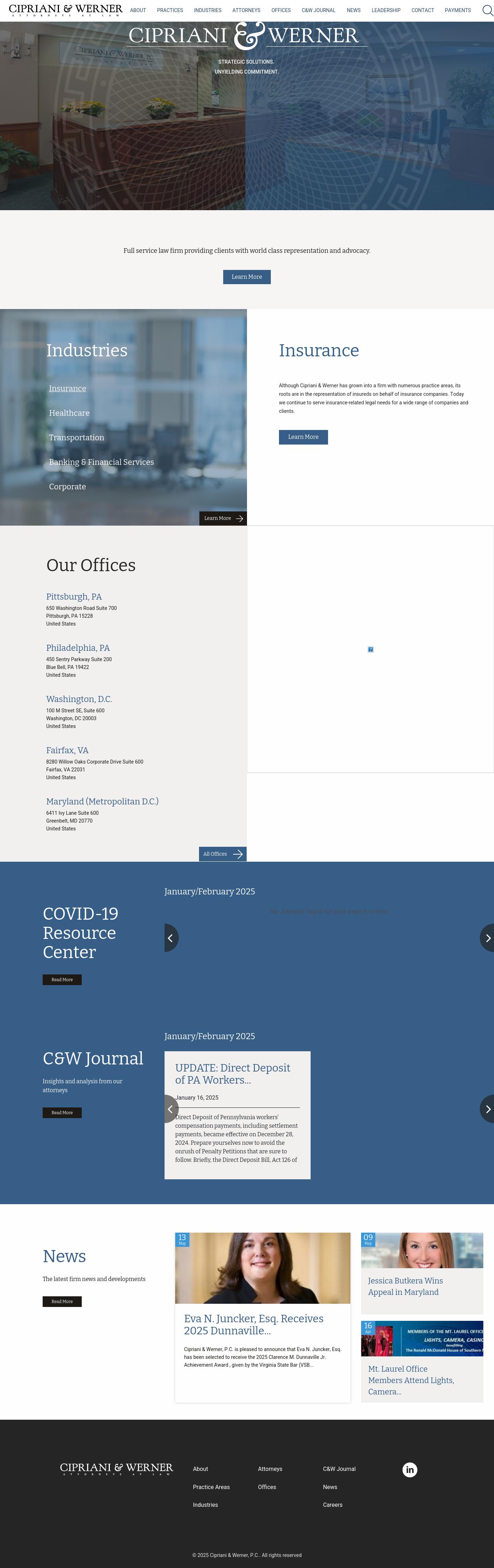 Cipriani & Werner, P.C. - Blue Bell PA Lawyers