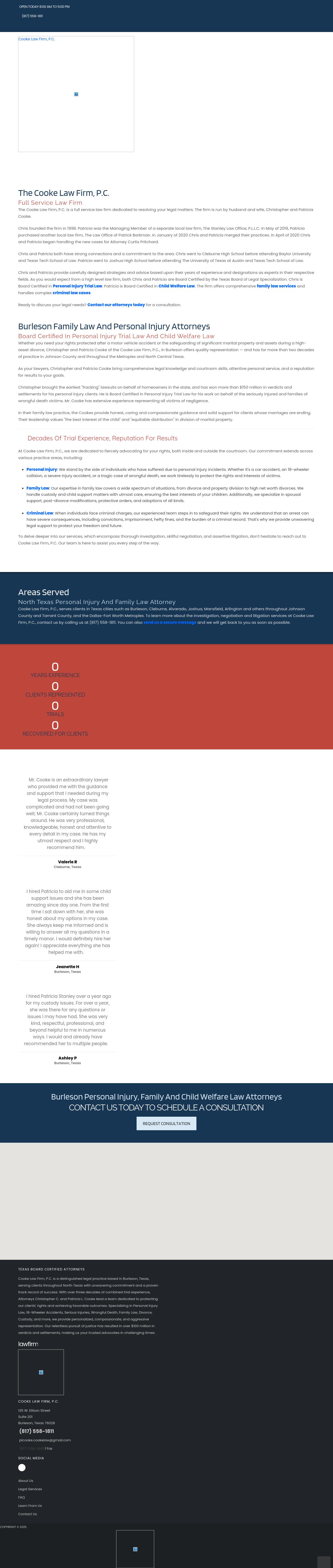 Cooke Law Firm, P.C. - Cleburne TX Lawyers