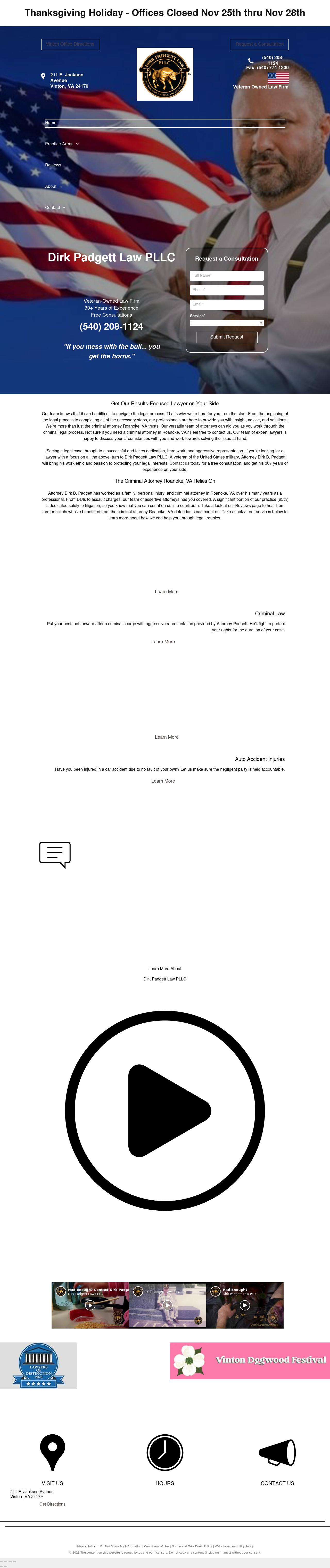 Dirk Padgett Law PLLC - Roanoke VA Lawyers