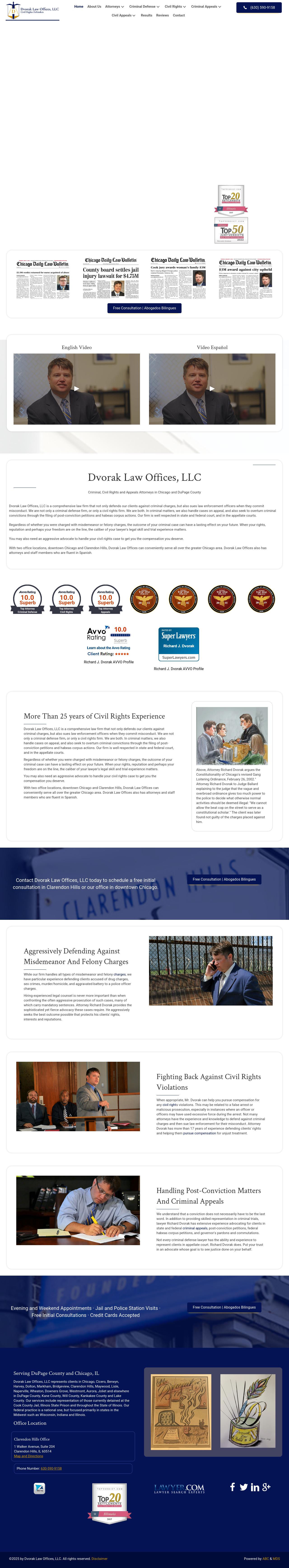 Dvorak Law Offices, LLC - Willowbrook IL Lawyers