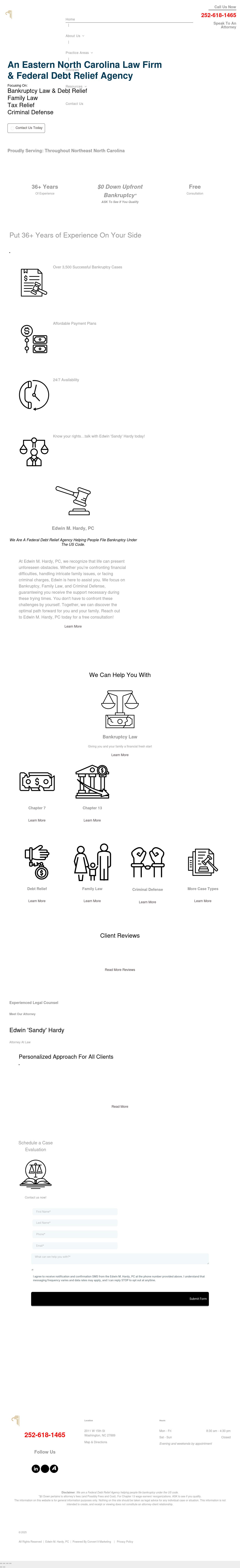 Edwin M. Hardy, P.C. - Washington NC Lawyers