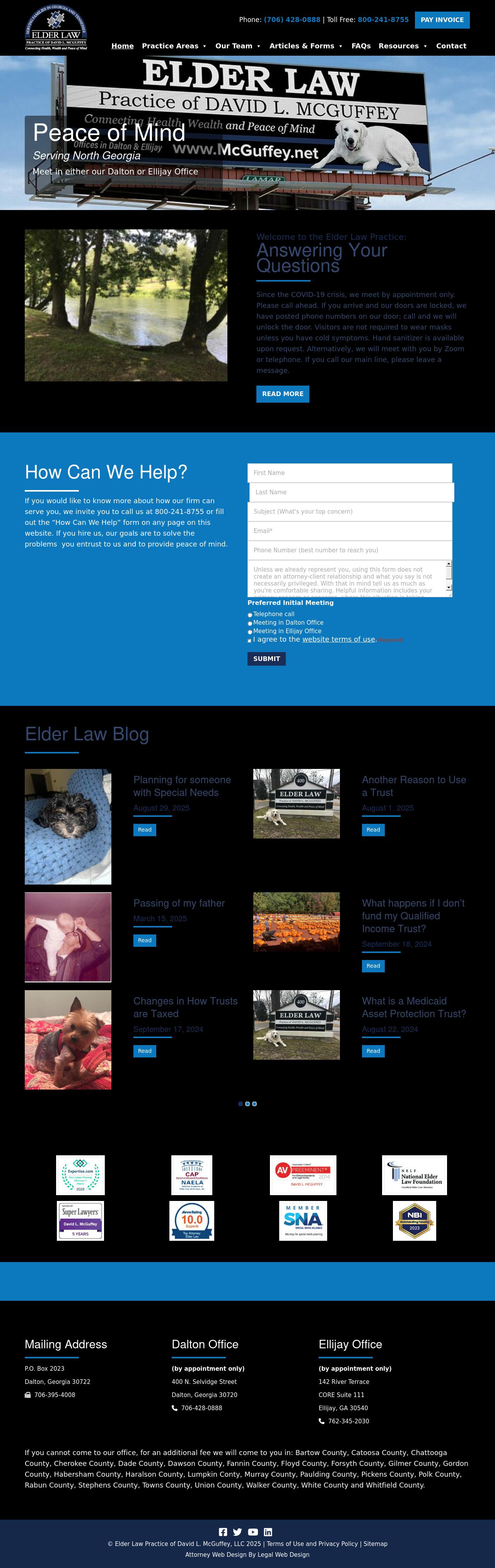 Elder Law Practice of David L. McGuffey - Dalton GA Lawyers