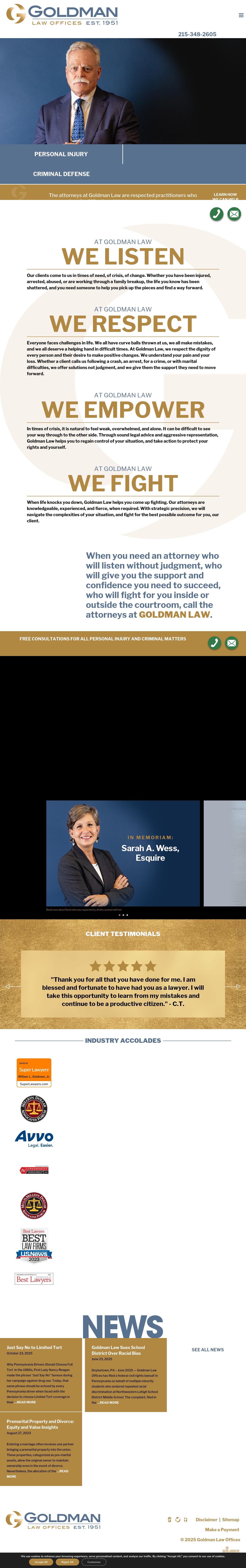 Goldman Law Offices - Doylestown PA Lawyers