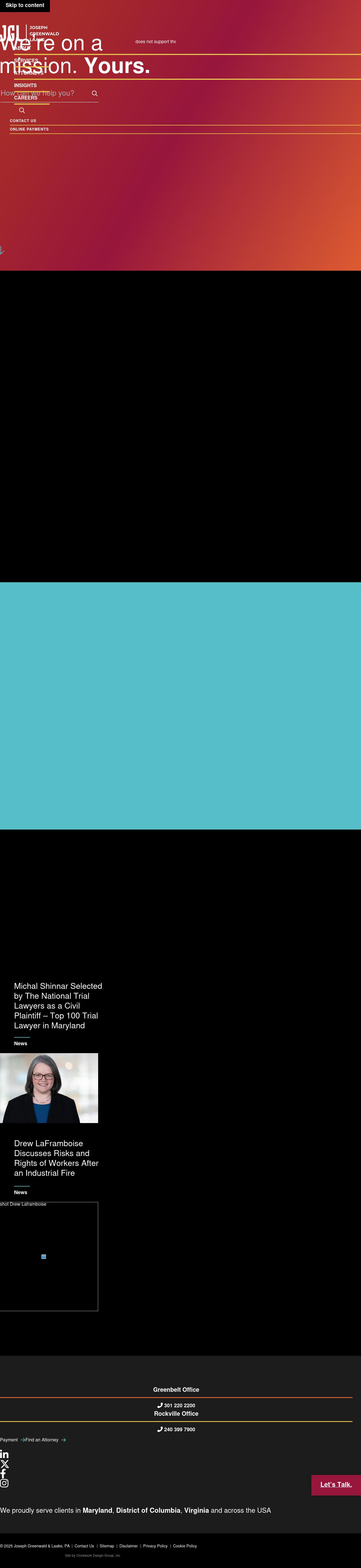 Joseph Greenwald & Laake, PA - Greenbelt MD Lawyers