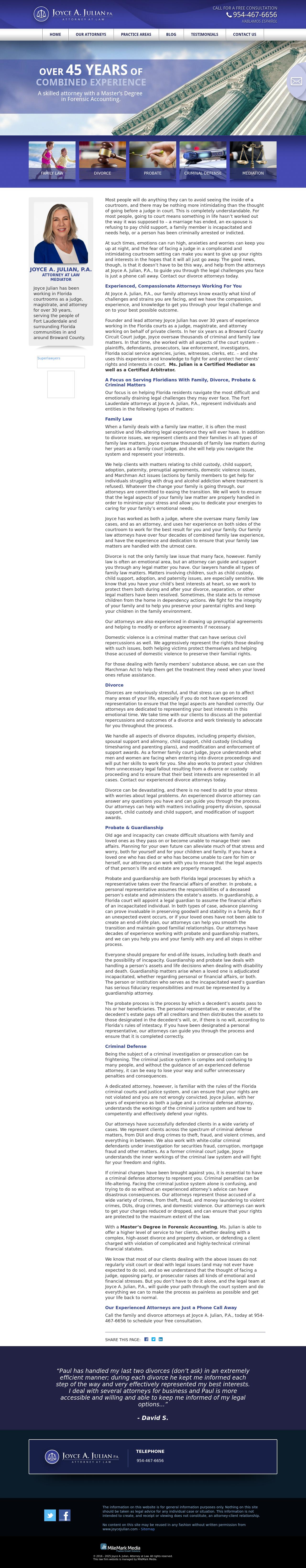 Joyce A. Julian, P.A. - Ft. Lauderdale FL Lawyers