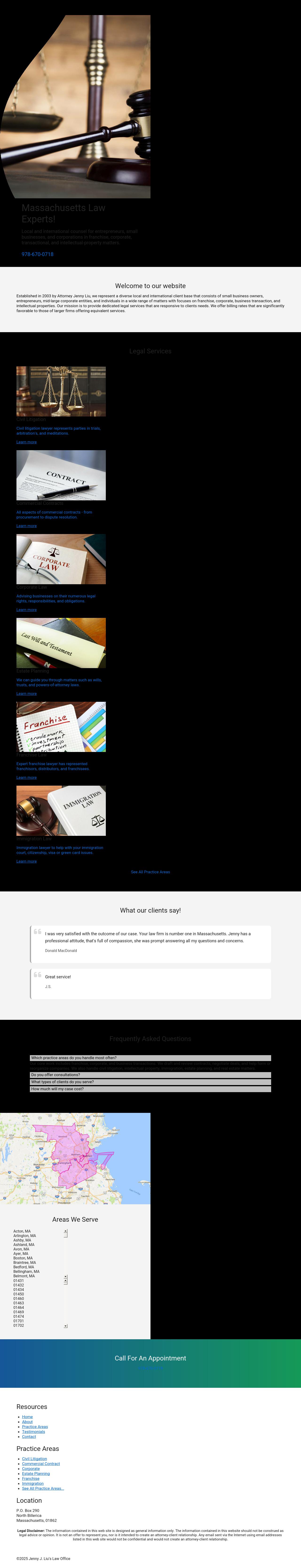 Juan Liu - N. Billerica MA Lawyers