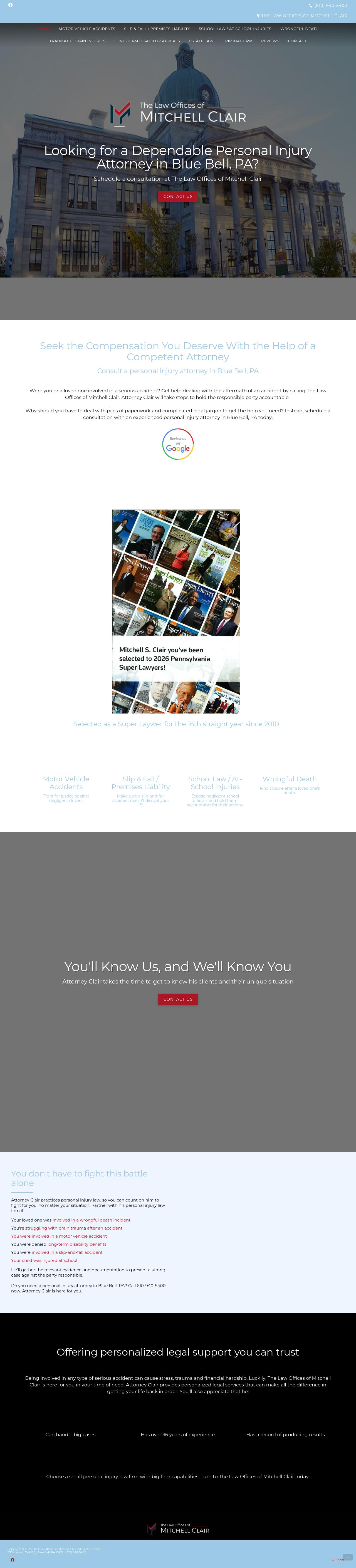 Law Offices of Mitchell Clair - Blue Bell PA Lawyers