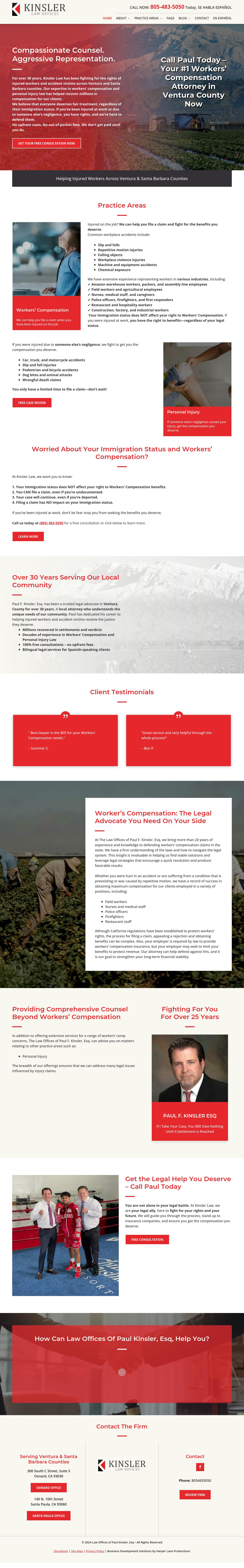 Law Offices of Paul F. Kinsler - Santa Maria CA Lawyers
