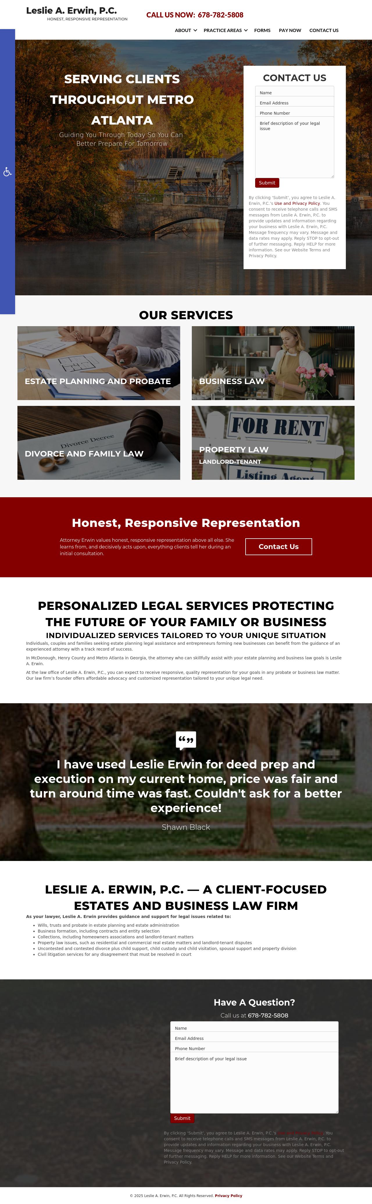 Leslie A. Erwin, P.C. - McDonough GA Lawyers