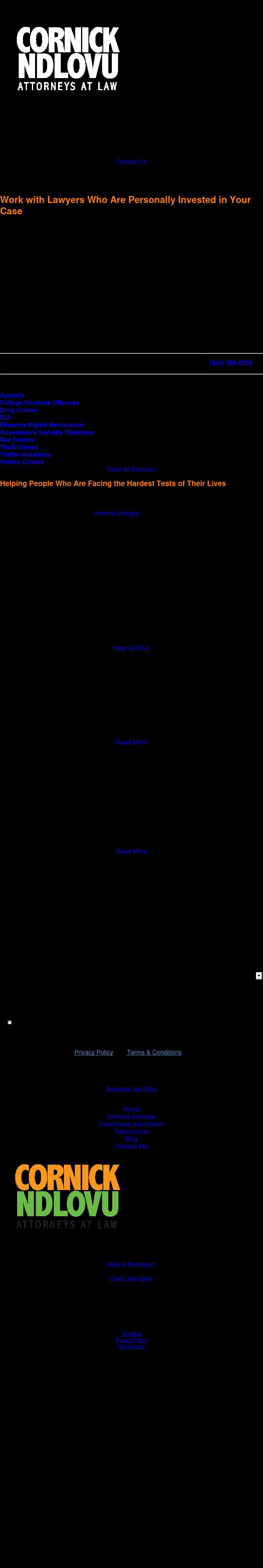 Andrew J. Cornick, Attorney at Law - Fredericksburg VA Lawyers