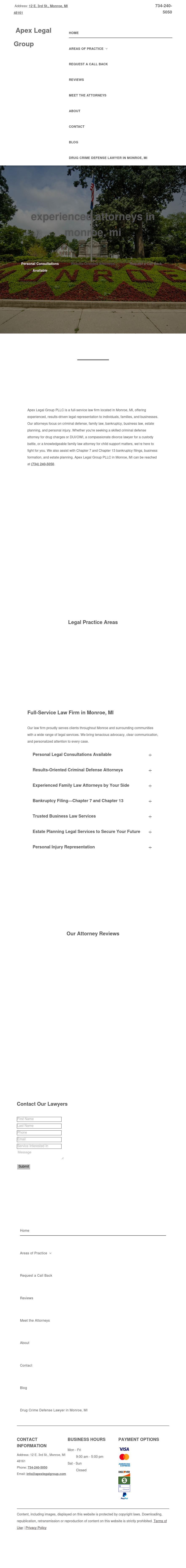 Apex Legal Group, PLLC - Monroe MI Lawyers