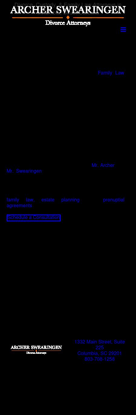 Archer Swearingen Divorce Attorneys - Columbia SC Lawyers