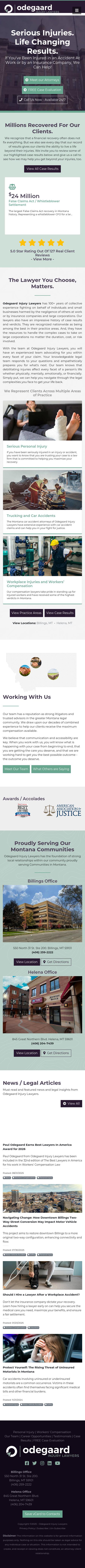 Odegaard Injury Lawyers - Billings MT Lawyers