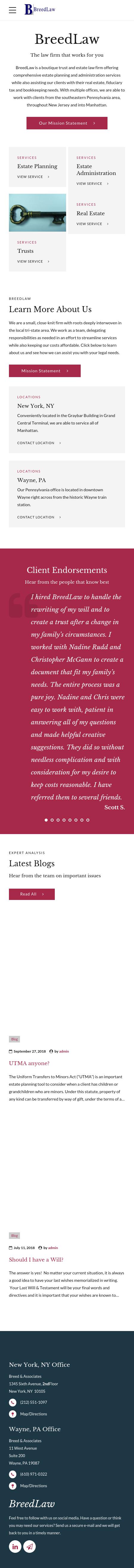 Breed & Associates - New York NY Lawyers