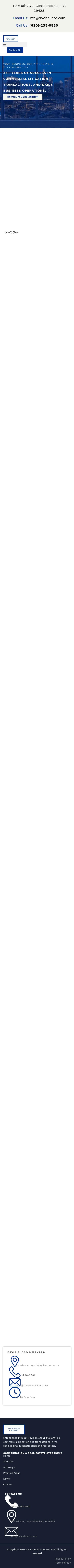 Davis, Bucco & Ardizzi - Conshohocken PA Lawyers