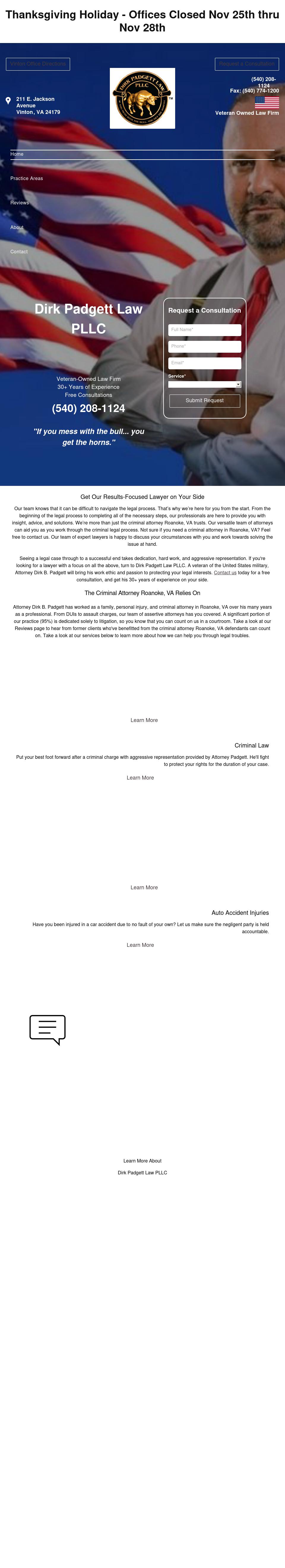 Dirk Padgett Law PLLC - Roanoke VA Lawyers