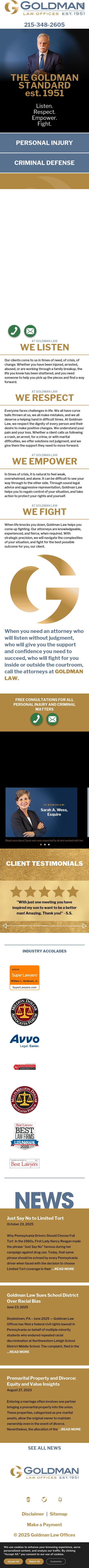 Goldman Law Offices - Doylestown PA Lawyers