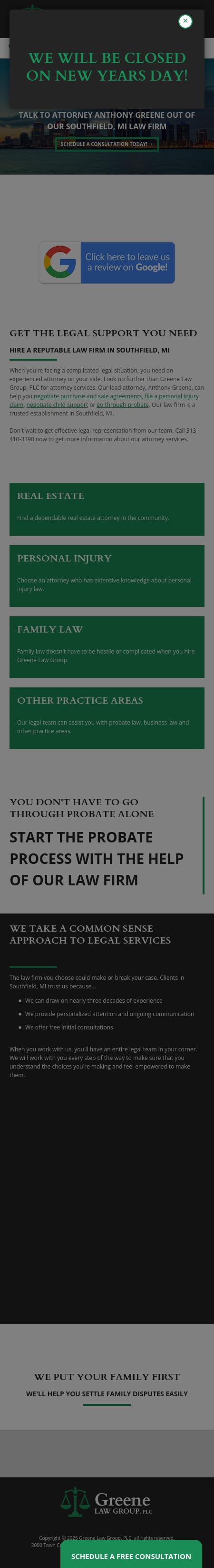 Greene Law Group, PLC - Ann Arbor MI Lawyers