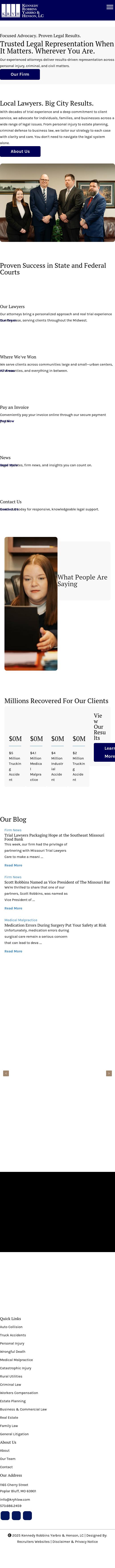 Kennedy, Kennedy, Robbins & Yarbro, LC - Poplar Bluff MO Lawyers