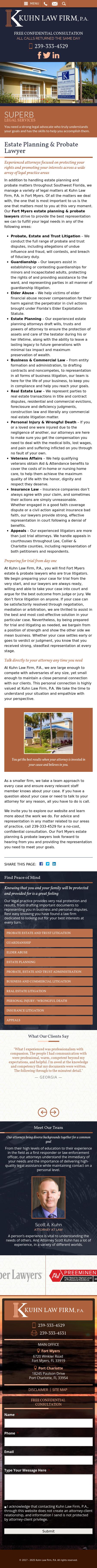 Kuhn Law Firm, P.A. - Fort Myers FL Lawyers