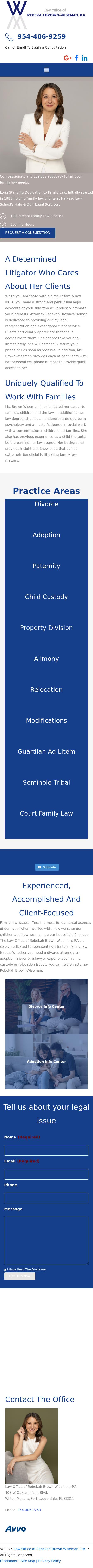 Law Office of Rebekah Brown-Wiseman, P.A. - Fort Lauderdale FL Lawyers