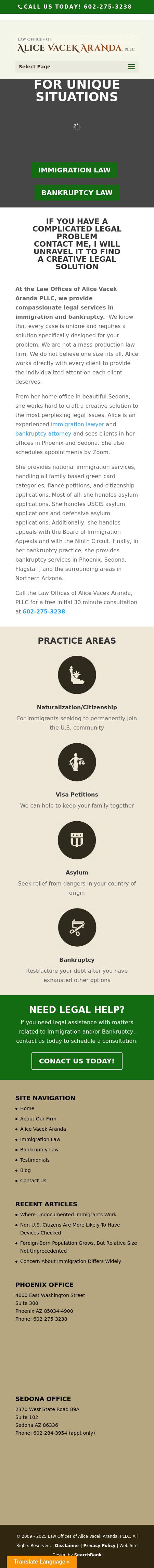 Law Offices of Alice Vacek Aranda, PLLC - Cottonwood  AZ Lawyers