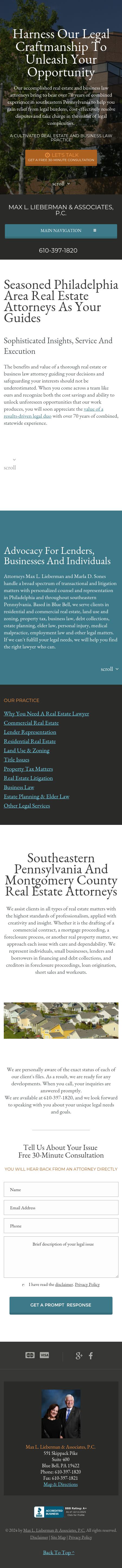 Max L. Lieberman & Associates, P.C. - Blue Bell PA Lawyers