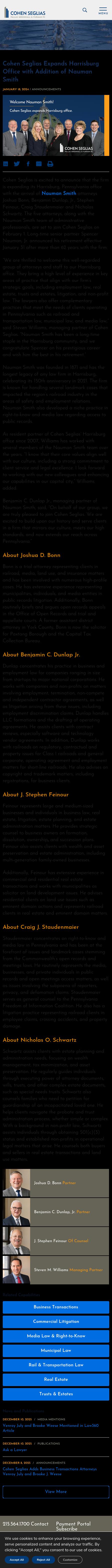 Nauman Smith Shissler & Hall, LLP - Harrisburg PA Lawyers