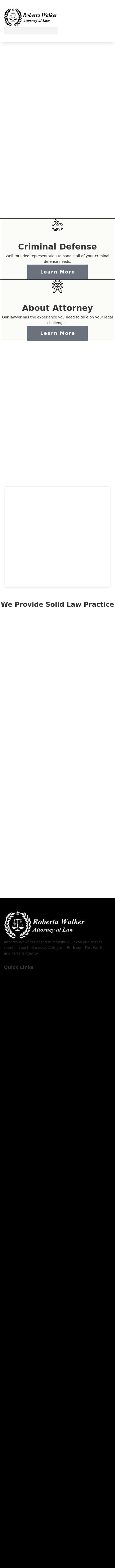 Roberta Walker, Attorney at Law - Mansfield TX Lawyers