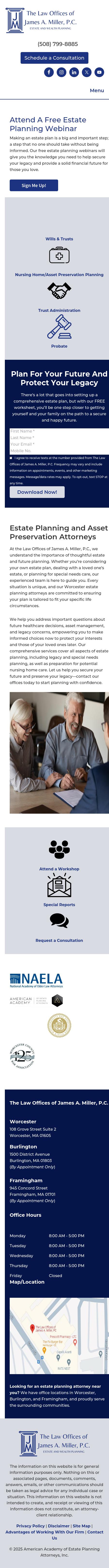 The Law Offices of James A. Miller, P.C. - Burlington MA Lawyers