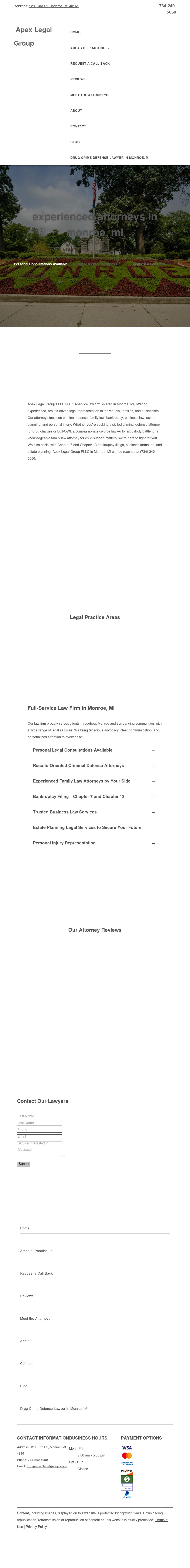 Apex Legal Group, PLLC - Monroe MI Lawyers