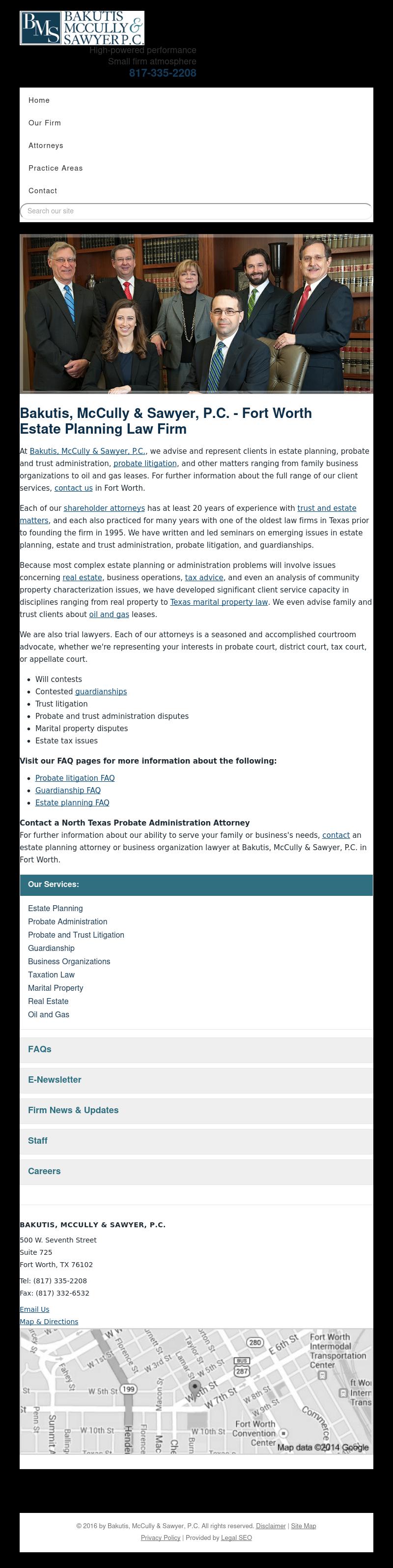 Bakutis, McCully & Sawyer, P.C. - Fort Worth TX Lawyers