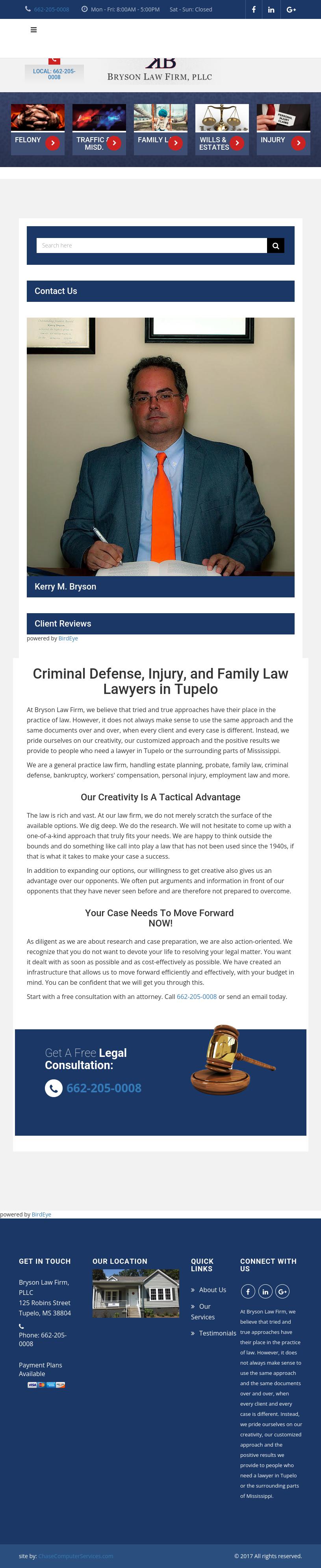 Bryson Law Firm, PLLC - Tupelo MS Lawyers