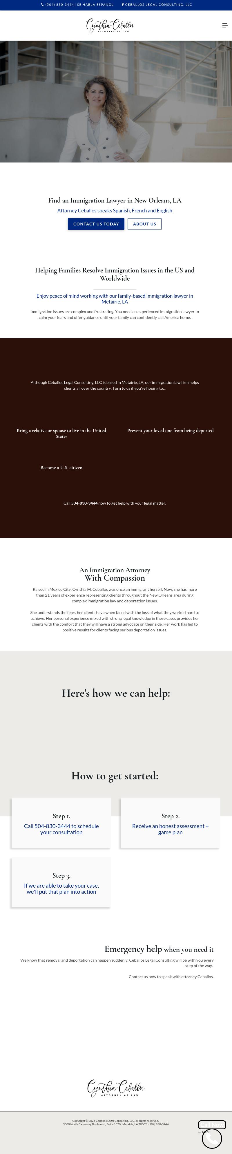 Ceballos Legal Consulting, LLC - Metairie LA Lawyers