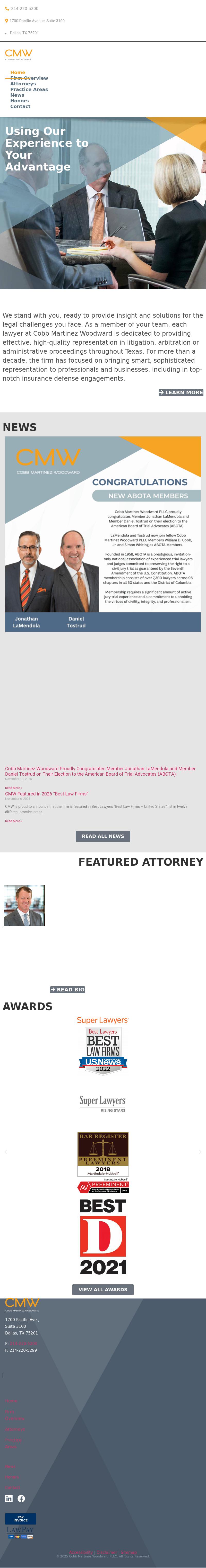 Cobb Martinez Woodward PLLC - Dallas TX Lawyers