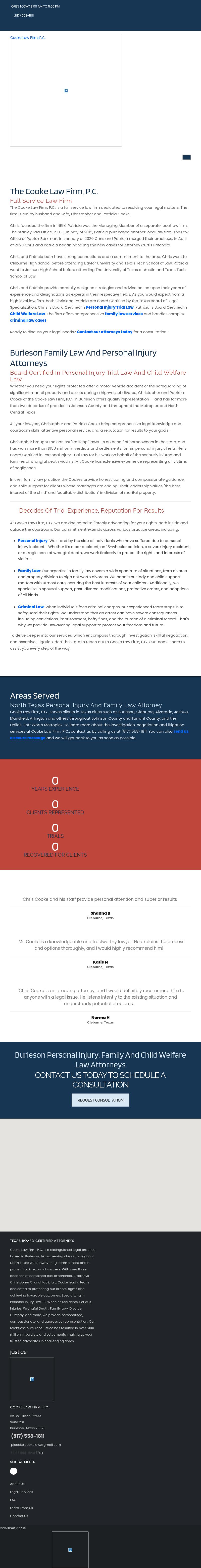 Cooke Law Firm, P.C. - Cleburne TX Lawyers