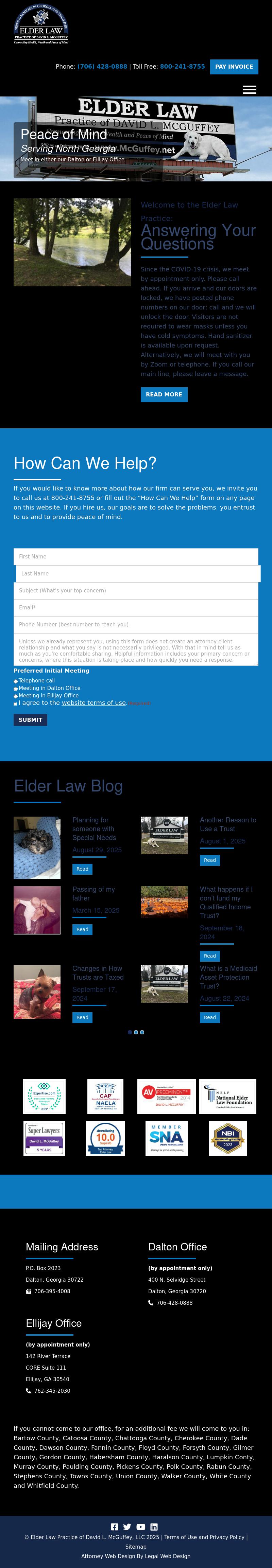 Elder Law Practice of David L. McGuffey - Dalton GA Lawyers