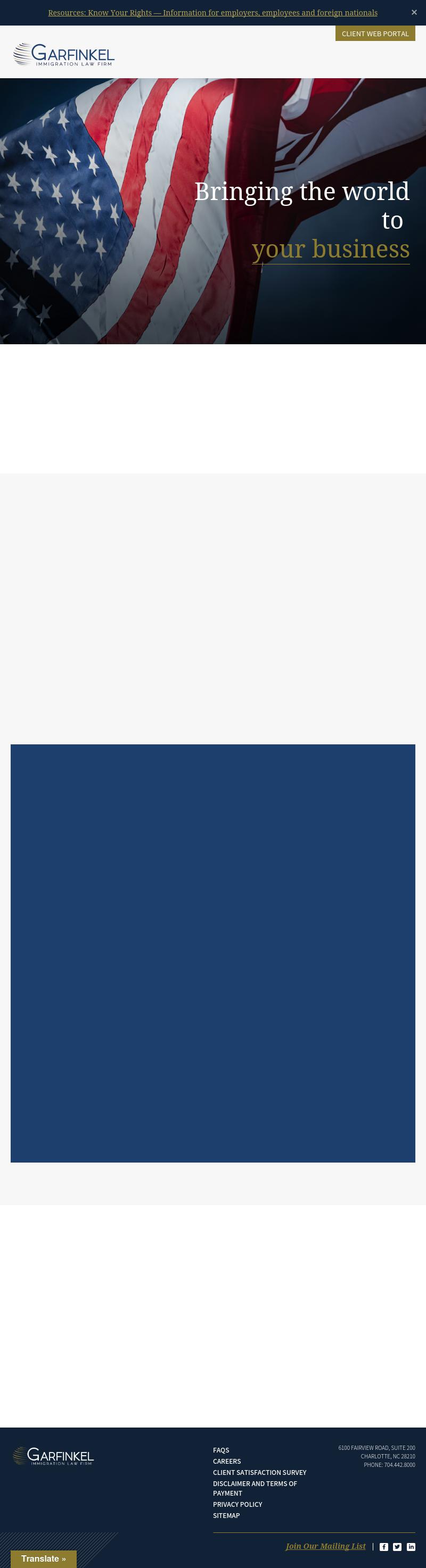 Garfinkel Immigration Law Firm - Charlotte NC Lawyers