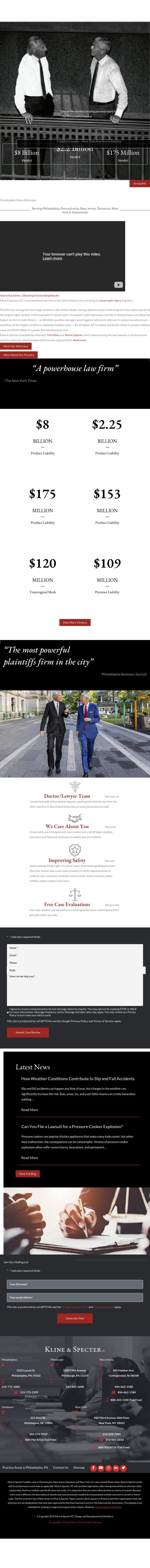 Kline & Specter PC - Philadelphia PA Lawyers