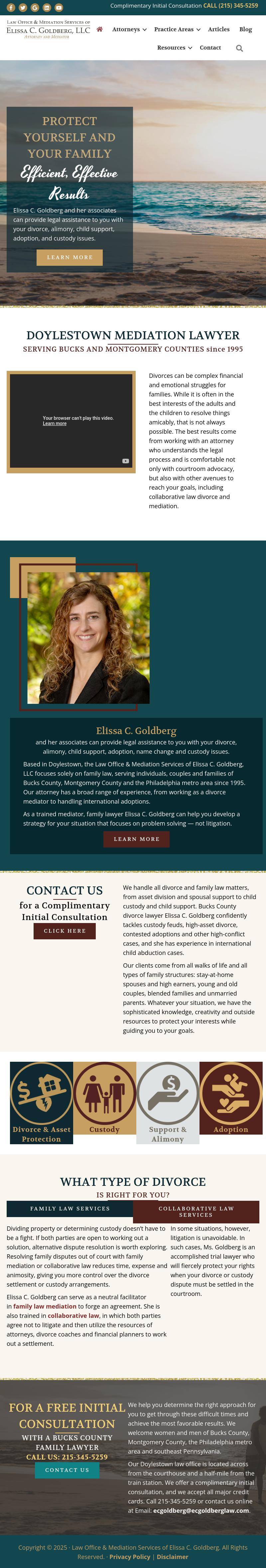 Law Office  & Mediation Services of Elissa C. Goldberg - Doylestown PA Lawyers