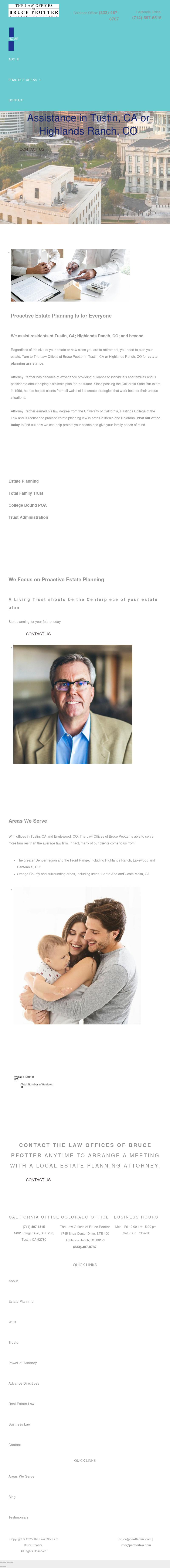 Law Office of Bruce Peotter - Tustin CA Lawyers