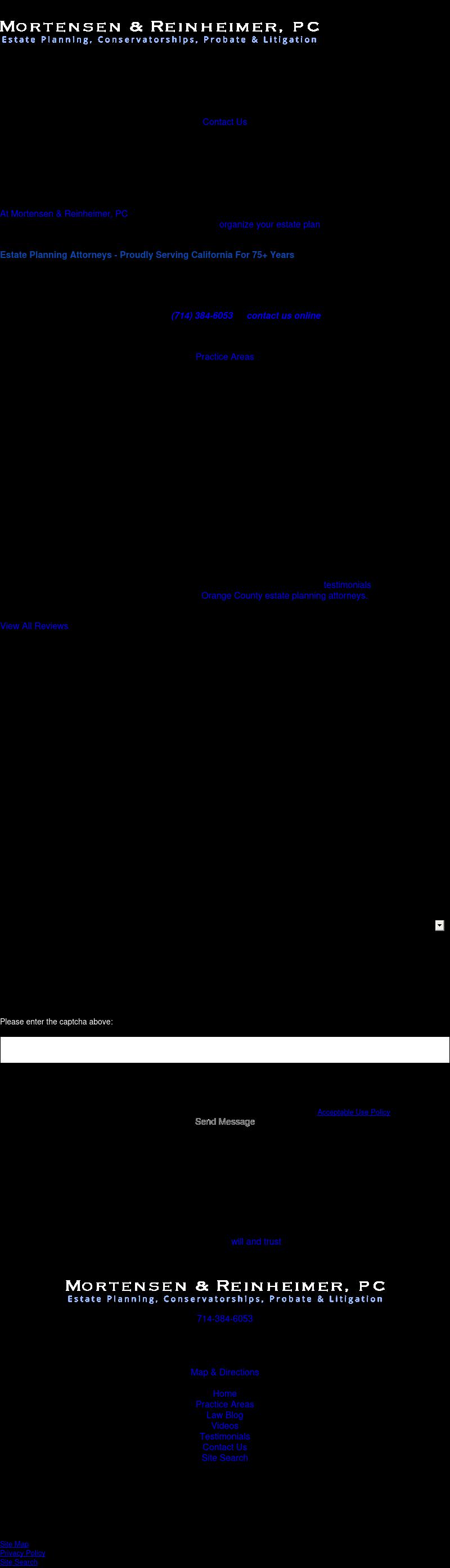 Mortensen & Reinheimer, PC - Irvine CA Lawyers