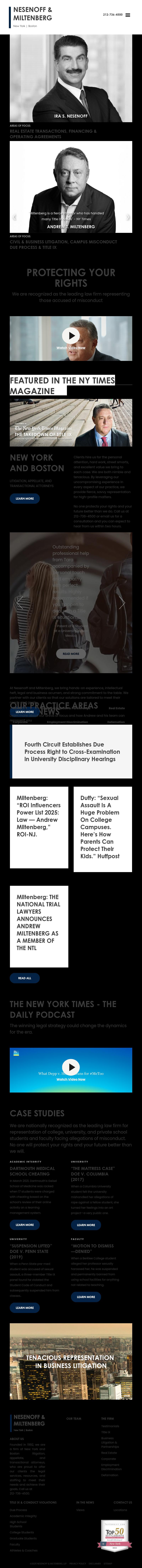 Nesenoff & Miltenberg, LLP - New York NY Lawyers