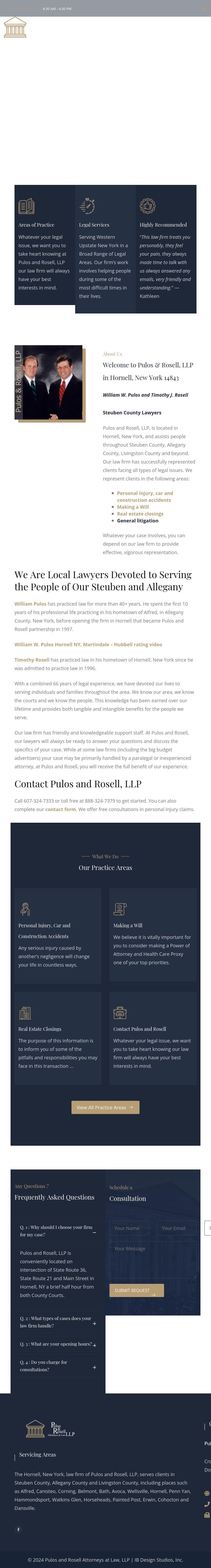 Pulos and Rosell, LLP - Hornell NY Lawyers