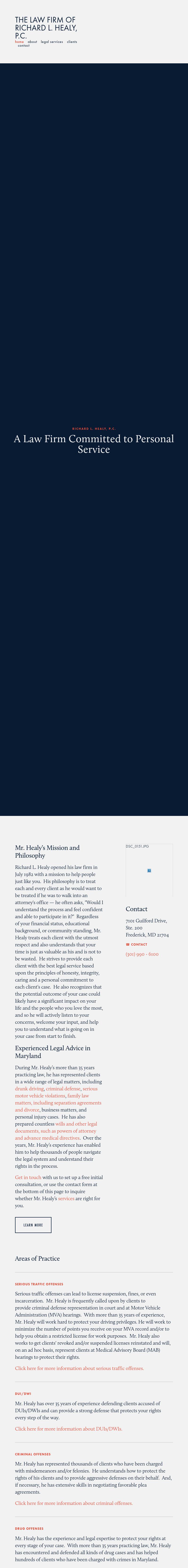 Richard L. Healy, P.C. - Gaithersburg MD Lawyers