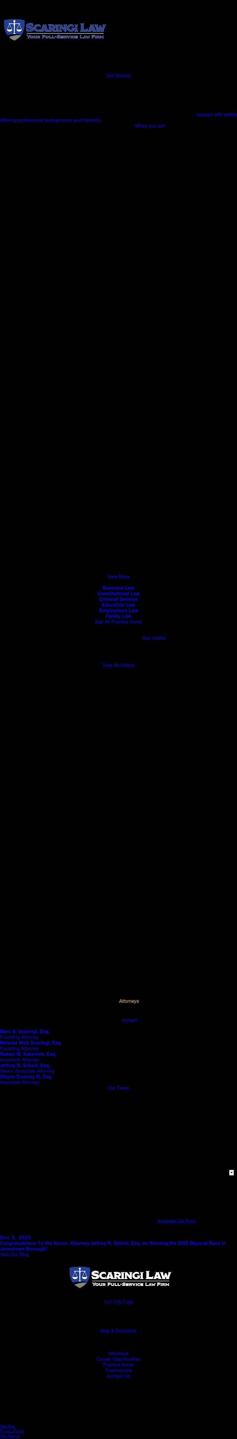 Scaringi & Scaringi, P.C. - Newport PA Lawyers