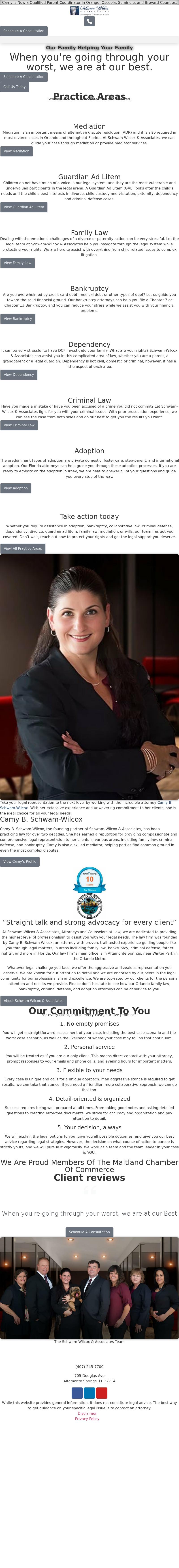 Schwam-Wilcox & Associates, Attorneys and Counselors at Law - Deltona FL Lawyers