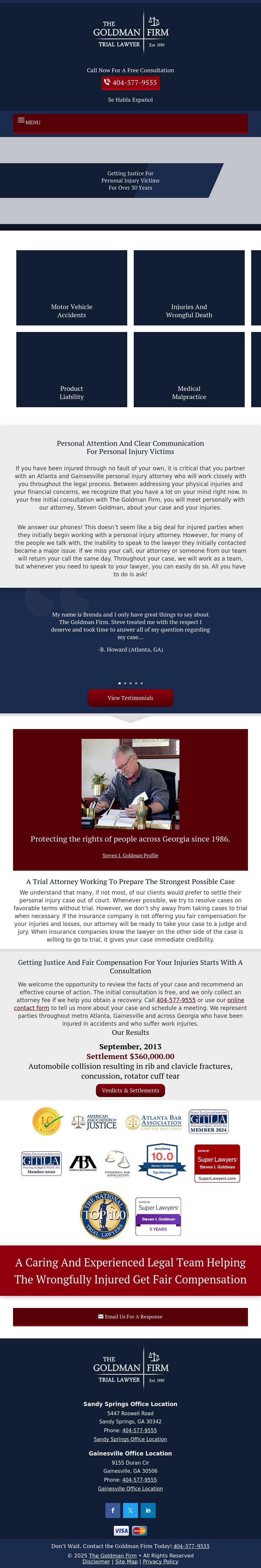 Steven I. Goldman - Attorney at Law - Gainesville GA Lawyers