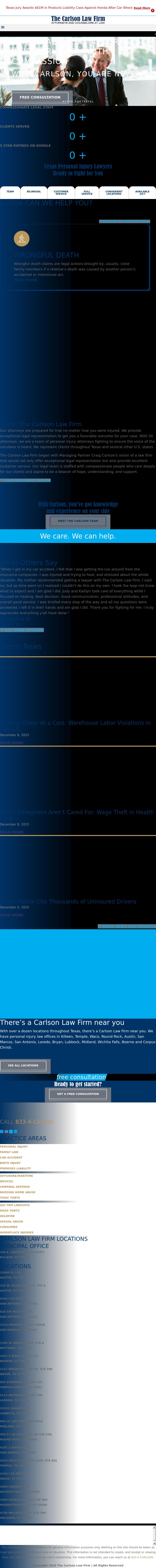 The Carlson Law Firm - Bryan TX Lawyers